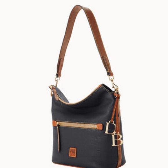 Dooney & Bourke Black Pebble Sac shoulder bag - Picture 1 of 6